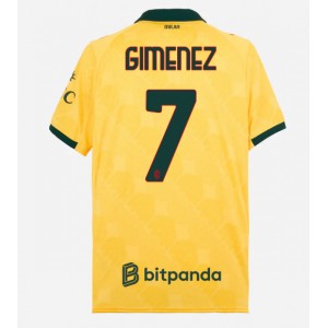 Fotbalové Dres AC Milan Santiago Gimenez #7 Třetí Oblečení 2025-26 Krátký Rukáv